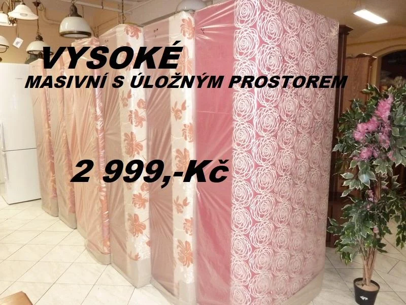 Masivní válendy s úložným pr. - foto 4